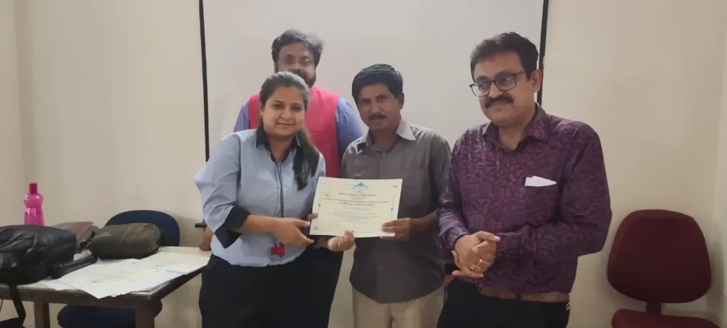 Winner getting certificate