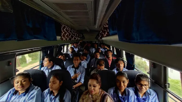BTTM students of SVIMS in a field trip