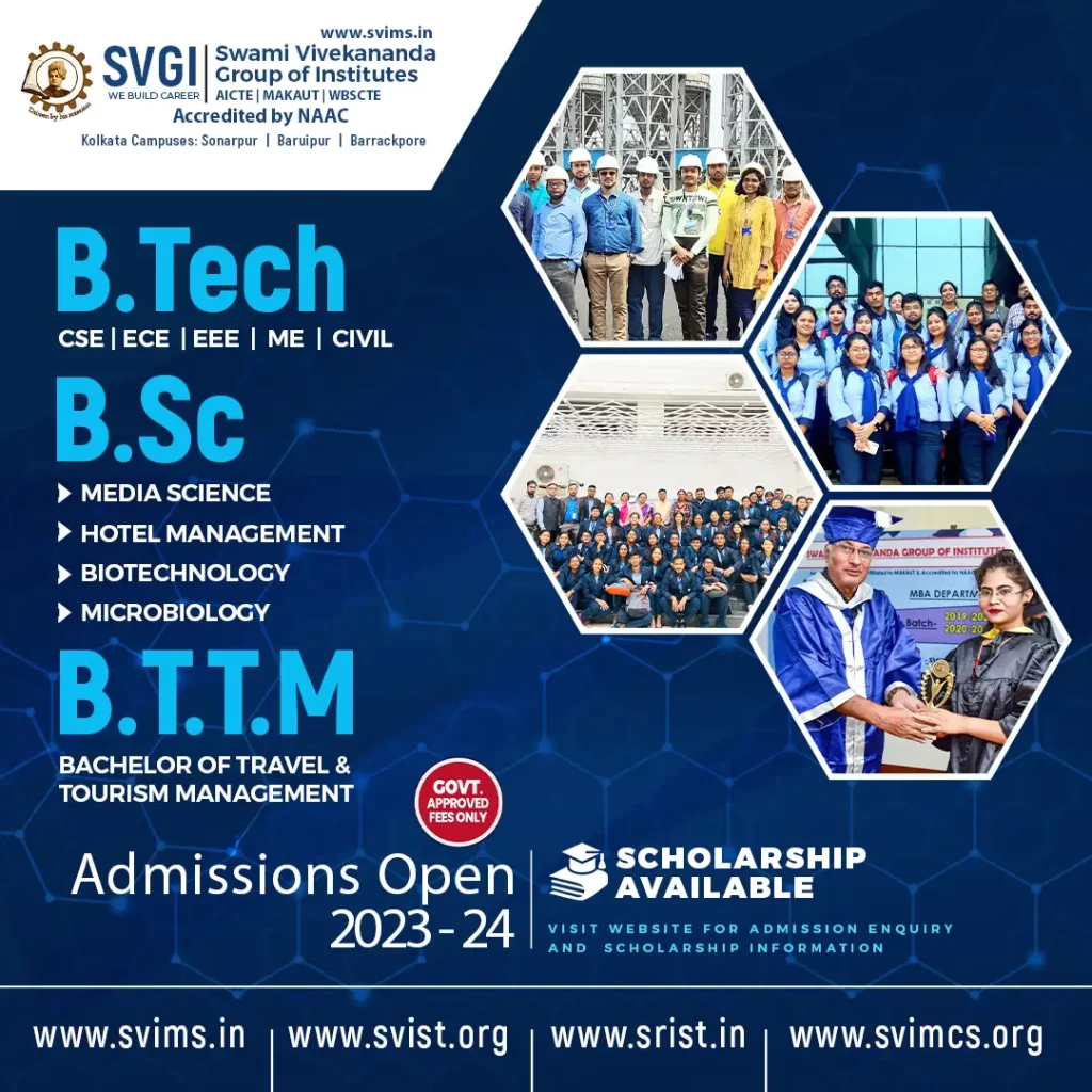 B.Sc Media Science
B.Sc Hospitality & Hotel Administration
B.Sc Biotechnology
B.Sc Microbiology 
B.Tech
MBA
M.Sc Biotechnology