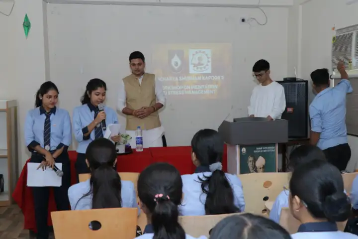 students anchoring the event