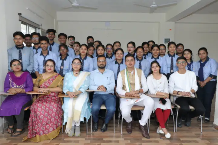 faculty members and students at workshop